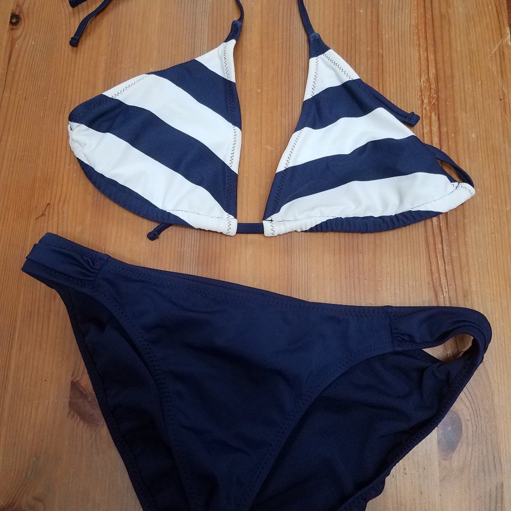 Nautical Navy Striped Bikini